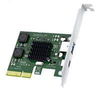 Aundhegrtt High-Speed USB 3.1 Gen2(10Gb) 2-Port Type-C to for PCIe X4 Expansion Card for Desktop Adapter for PC Motherboard Upgrade