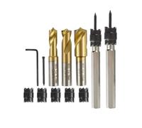 Aundhegrtt HSS Spot Weld Cutter Sets 12 PCS Double Sided, 3/8" and 5/16", Includes Hex Shank Drill-Bits Remover