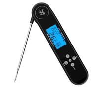 Aundhegrtt Instant Read Meat Thermometer - Essential for Grilling BBQ Kitchen Smoker Air Fryer Candy Making