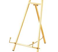 Aundhegrtt Large Metal Desktop Easel, Picture Frame, Wedding Display Photo Frame, Mirrored Art Display Stand C
