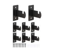 Aundhegrtt Metal Grid Wall Panel Display Hooks(12 Pcs), Space-Saving Grid Hangers with Screws, Gridwall Mount Brackets Included