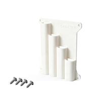 Aundhegrtt Metal Zip Tie Storage Container with Screws, Cable Tie Organizer Holder for Trailer, Workshop, Tool Box, Garage White