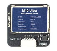 Aundhegrtt MG-A01 M10 for FPV Racing Drone Robotics Compatible GPS Module 25mm Standard Size Featuring QMC5883L Compass Sensor for DIY UAV Projects