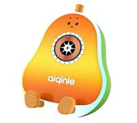 Aundhegrtt Mini Portable Avocado-Shaped Bluetooth Speaker RGB Light Wireless MP3 Player Hifi Sound Box Portable Charging Station Charger Orange