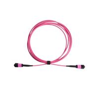Aundhegrtt MPO to MPO 12-Fiber Multimode Fiber Patch Cable Female Connector 40G/100G/200G/400G OM4 50/125 Standard Loss Trunk Cables 3CM