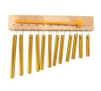 Aundhegrtt Orff Wind Chime 12 Note Bar Chimes Metal Percussion Instrument with Mallet for Kids for Music Therapy Educational Purposes