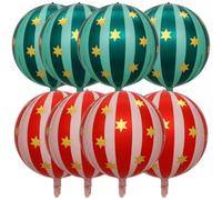 Aundhegrtt Pack of 8 22 Inch Circus Carnival Foil Balloons Retro Decor for Carnival, Circus Theme Party Decorations