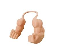 Aundhegrtt Pet Cat Arm Pendant Muscle Show Cat Doll Fist Neck Hanging Toy Set Necks for Display Skin Color