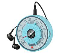 Aundhegrtt Radio Waves Carrying the Sounds of Time, Portable Radio Pointer Locking Function Full-Band(FM/AM/SW) Direction