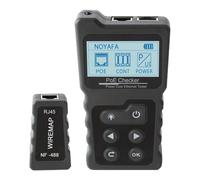 Aundhegrtt RJ45 for CAT5e/CAT6/CAT6a Network Cable Tester -488 LCD Network PoE Checker for Continuity Testing