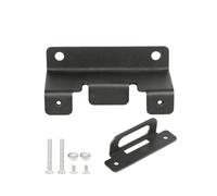 Aundhegrtt Rust-Proof 4-Pin Trailer Wiring Harness Mounting Bracket, 4-Way Flat Vehicle-Side Connector Black Oxide Steel Plug Holder