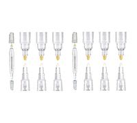 Aundhegrtt Set of 12 Blank Refill Paint Markers Double End Refillable Paint Pens Empty Refillable Marker for Painting, Fill