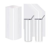Aundhegrtt Shrink Wrap Sleeves 120Pcs, 5x10 Inch Sublimation Heat Transfer Shrink Film Bags for Blanks 20 Oz Tumblers, Mugs Cups