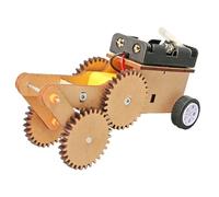 Aundhegrtt Small Maker Children' S Science Invention DIY Wooden Technology Physics Set Assembly Handmade Round Trip Car Toys