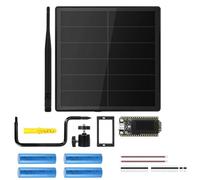 Aundhegrtt Solar-Powered 5W LoRa Node Kit Waterproof Support for Meshtastic MeshCore WiFi LoRa 32 V4 and 18650 Battery 868MHz