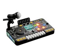 Aundhegrtt Sound Effect Microphone Musical Toy DJ Mixer Controller Electronic Table LED Lights Kids DJ Board Piano Gift