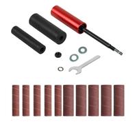 Aundhegrtt Spindle Sander Set for Metal Wood Glass Stone Hand-Held Rubber Sanding Drum Drum Sander