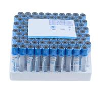 Aundhegrtt Sterile Plastic Vacuum Tube 1:9 Buffered Sodium Citrate Blood Coagulation Collection Tube 100pcs Lab Supplies 2ml