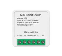 Aundhegrtt Switch Breaker 16A MiNi DIY Breaker Support 2 Way Works with Z2M ZHA ZigBee Switch