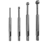 Aundhegrtt Telescoping Full Round Bore Gauge Set(4 Pcs), Small Hole Measurement Tool 1/8"- 1/2" Inch/Mm