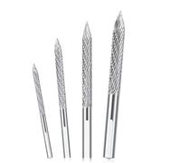 Aundhegrtt Tire Reamer Drill Bit,4Pcs Multi Sizes Flat Tire Repair Tools Carbide Burr Drill Bit Tire Plug Repair Kit(3/4.5/6/8mm)