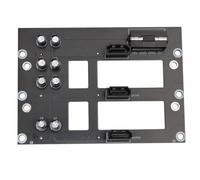Aundhegrtt Triple SATA 2.5/3.5 Inch Hard Drive Backplane NAS Chassis Adapter Plate Storage Server Backplane