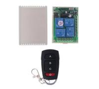 Aundhegrtt Wireless Remote Control Relay + 4CH Receiver & Transmitter 433MHz for Electric Doors/Access Control Switches DC24V