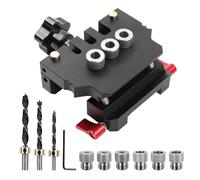 Aundhegrtt Woodworking Drills Tool Self-Centering Patchwork Doweling Jig, Locator, Drill Guide, Wood Dowel Punch Joint