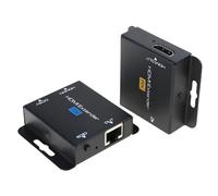 AUNEK HDMI Extender via Cat6 Ethernet, 60 m Range, HDCP 2.2 & HDR Support, HDMI-over-LAN Repeater, 5 V Signal Booster, Ideal Long Range Transmission for PS5, Sky Q, Gaming & AV Setups