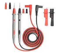 AUNEK Multimeter Test Leads Kit, PT1005 1000V 10A Electrical Test Probes with 2 Alligator Clips, Nickel-Plated Tips, Universal Test Cables for Digital Multimeters and Electrical Testers