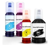 AUNEK Printer Refill Ink Kit, Universal Bulk Refillable Ink, Multicolour | Ink Cartridges and Continuous Ink Supply Systems, Compatible with Epson, Canon, Dell, HP, Lexmark, Kodak, Xerox Printers