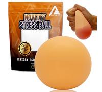Auners - Novelty B00B Stress Relief Ball for Adults Hand Wrist Grip Squeeze Exercise - Naughty Funny Sensory Gag Gift for Men Women Her Him Secret Santa Office Christmas Stocking Filler - 1 Supplied