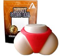 Auners - Novelty Bum Stress Ball for Adults Hand Wrist Grip Squeeze Exercise - Naughty Rude Joke Funny Sensory Gag Gift for Men Women Her Him Secret Santa Office Christmas Stocking Filler