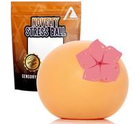 Auners - Novelty Stress Relief Ball - Hand Wrist Grip Strengthener Squeeze Funny Birthday Present Sensory Gag Gift for Men Women Teens Her Him Naughty Office Secret Santa - Christmas Stocking Filler