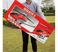 AUNEVN Boys Toy Rc Helicopter Giant Large Outdoor 85Cm Remote Control Flying Aircraft Gyro Anti-Collision with Gyro Led Light Radio Remote Control 3.5 Channels Helicopter Aircraft Toy/3Battery Packs