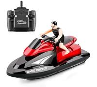 AUNEVN High Speed Jet-Ski Electrical Remote Control Boat, 2.4G Radio, Anti-Collision, Kids, Children
