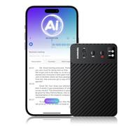 Aungsel Voice Recorder, Free Transcribe and Resume, Support 121 Languages, 64GB Memory, Wireless Charging, App/Web Control, Digital Recorder