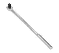 AUNMAS 1/2 Breaker Bar, 15 Inch Chrome Vanadium Steel | 180 Degree Flexible Head 1/2 Inch Drive Compatible Rusted Nut Removal Heavy Duty Slip Grip