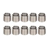 AUNMAS 10Pcs Threaded Inserts, Convertable Stainless Steel Wire Fastener M16x1.5 Male Female Reducing Nut Repair Tool for Aluminum Alloy Zinc Alloy Copper (1.5D)