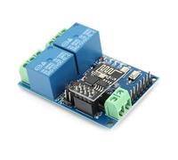 AUNMAS 2 -Way WiFi Relay Module Wireless 12V Wireless Remote Control Switch for Intelligent Home Automation