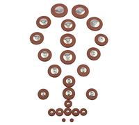 AUNMAS 25pcs Saxophone Replacement Pads Set, Lambskin Leather Tenor Sax Parts for Musicians, 6 Months Durability for Enthusiasts