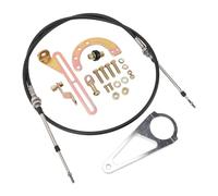 AUNMAS 2in Column Shift Linkage Kit, Metal Rubber Construction, Direct Replacement for TH350 TH400 700R4 2004R Transmissions, Improved Shifting Design for High Performance Applications