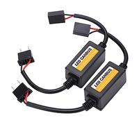 AUNMAS 2Pcs Car LED Light Bulb Decoder, Anti Flicker Dashboard Warning Error Code Fault Canceller Decoder for H7