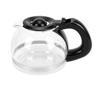 AUNMAS 4 Cup Coffee Carafe Replacement for Glass Coffee Pot | Borosilicate Glass, 600ml Capacity, Heat Proof, Explosion Proof, Safe Black Handle, Dishwasher Safe