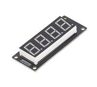 AUNMAS 4PCS Digital 7 Segment Display Module PCB Board TM1637 4 Bit LED Display Tube 0.56 Inch 5V 2 Pin Serial Drive for Clock Projects Electronic Driver Board Users (MRA172D Green)