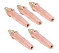 AUNMAS 5pcs Dimethylmethane Torch Tips Set, 1.3mm 1.6mm .8mm Brass Copper | Dimethylmethane Coal Gas Compatible, Welding Nozzles, Automotive Machinery, Precision Machined