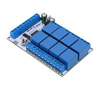 AUNMAS 8 Channel Infrared Relay, Multifunction Remote Control Switch with | Plastic Enclosure, 5V/12V Optional, 5A/6A Load Capacity, VS1838 Receiver, for Smart Home Automation