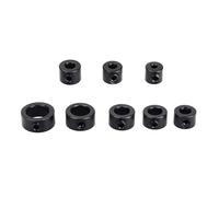 AUNMAS 8 Pcs Drill Bit Depth Stop Collar, Hardened and Tempered Depth Control, Premium Quality Carbon Steel, Drill Locator, for Woodworking Fastener