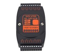 AUNMAS 8ch 485 Hub, Isolated Power Supply Adapter, 1 in 8 Out Communication Device for Industrial Automation and Outdoor Projects