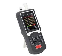 AUNMAS Accurate Detection, Real Time Result, Diverse Function, Handheld Air Quality Monitor ABS Housing Wide Application, Air Quality Detector for Clean Room, with Temperature and